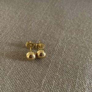 Gold plated Ball Earrings